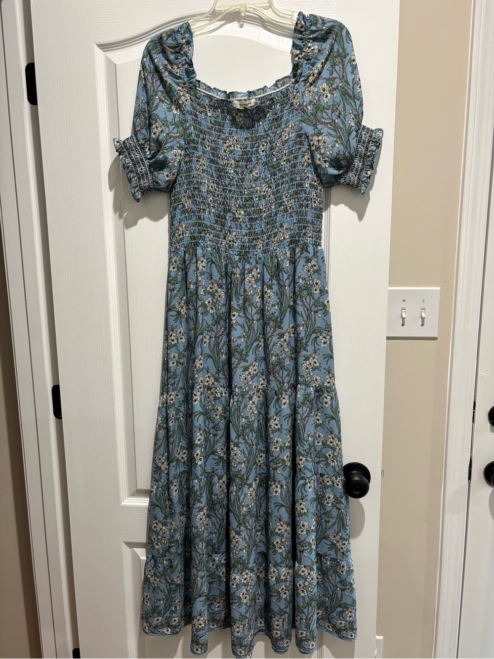Max Studio Blue Floral Maxi Dress